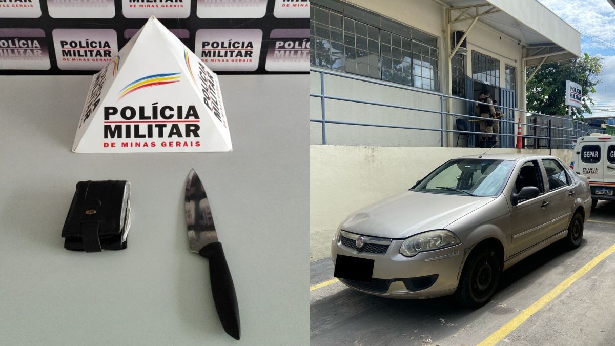 Cadeirante e comparsa são presos após roubarem carro de motorista de app em Betim