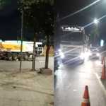 Caminhão-tanque com risco de explosão bloqueia avenida em Contagem, na Grande BH