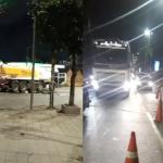 Caminhão-tanque com risco de explosão bloqueia avenida em Contagem, na Grande BH
