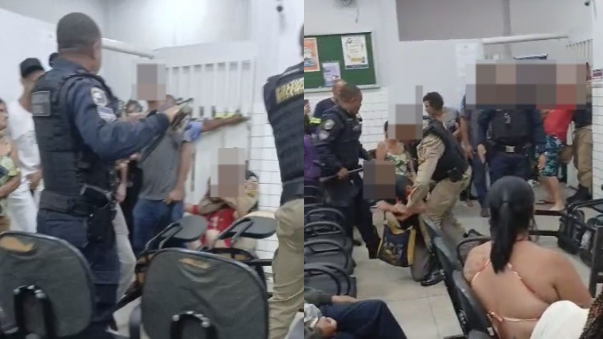 Vídeo: falsa emergência termina em confusão entre pacientes e PMs em UPA na Grande BH
