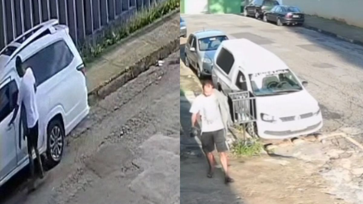 Vídeo: veja momento em que homem furta carro funerário com corpo dentro em BH