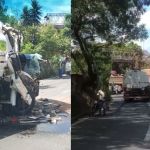 Acidente com caminhão-tanque fecha pista da BR-381 na saída de BH