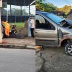 Ladrão morre após furtar carro e bater em muro de escola na Grande BH