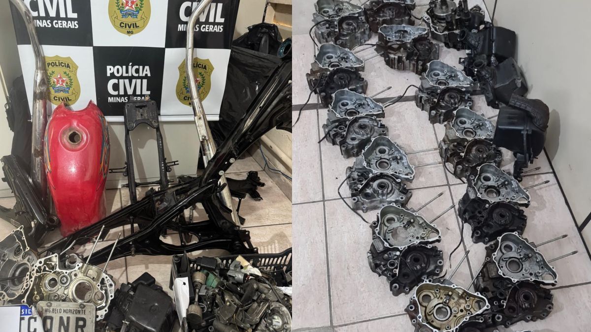Polícia prende 12 integrantes de quadrilha de desmanche de motos na Grande BH