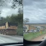 Vídeo: acidente entre carretas causa 18 km de congestionamento na BR-040 na Grande BH