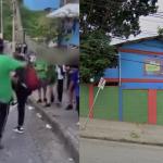 Vídeo: estudante agride colega com socos e chutes no rosto na porta de escola de BH