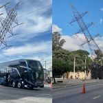Avenida segue interditada após ônibus derrubar torre da Cemig em Contagem