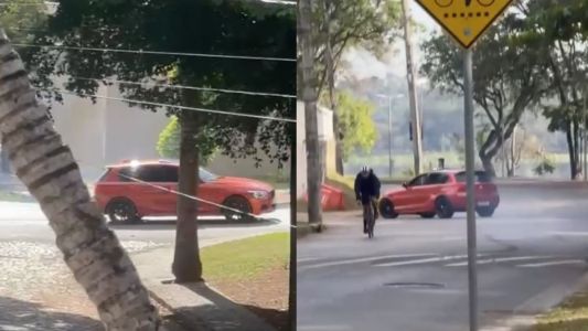 Vídeo: sem CNH, motorista de BMW é preso suspeito de fazer 'drift' na Pampulha, em BH