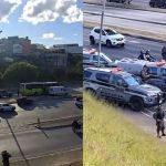 Suspeito de roubar em ônibus é baleado pela PM durante tentativa de fuga em BH