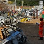 Bombeiros e PM fiscalizam ferros-velhos para combater comércio ilegal de fios de cobre