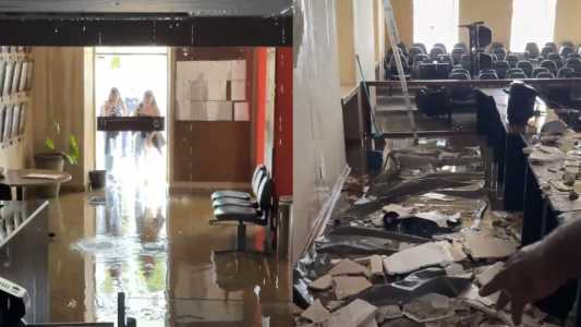 Câmara de Nova Lima é inundada e danificada após estouro de adutora; veja imagens