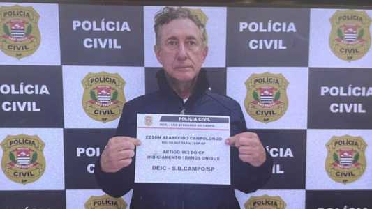 Após ser preso, idoso confessa que apedrejou 17 ônibus na Grande SP e diz que queria mudar o Brasil