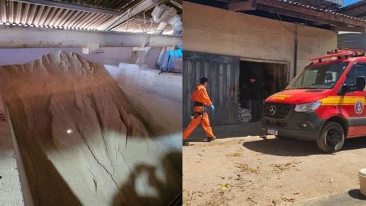Trabalhador rural morre soterrado em silo de farelo de soja no interior de Minas
