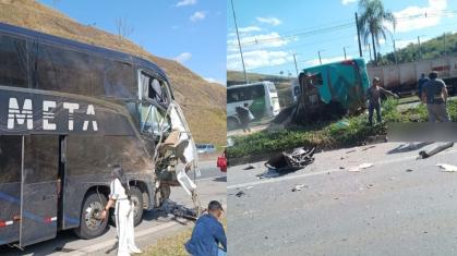 Vídeo mostra momento do acidente entre ônibus que matou 4 na BR-040 em Juiz de Fora