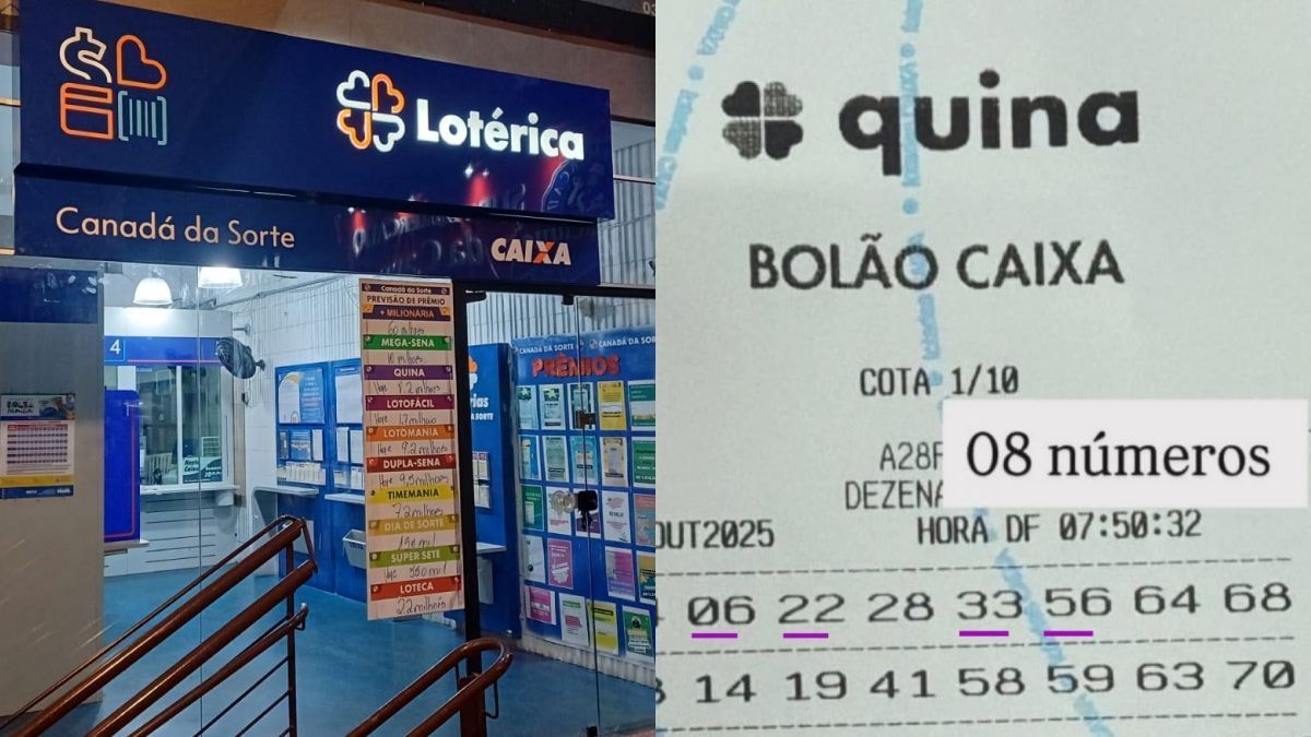 Quina: cliente sonha com prêmio, e bolão quase fatura R$ 8 milhões em Nova Lima
