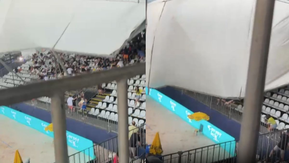 Vídeo: estrutura de torneio de beach tennis desaba e deixa feridos no interior de SP