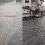 Vídeo: tempestade provoca queda de granizo e alagamentos no Norte de Minas