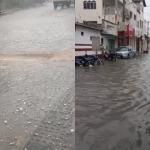 Vídeo: tempestade provoca queda de granizo e alagamentos no Norte de Minas