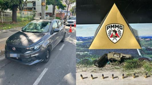 PM apreende adolescentes suspeitos de roubar carro de motorista de aplicativo em BH