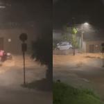 Vídeo: motociclista luta contra enxurrada durante tempestade em Lagoa Santa