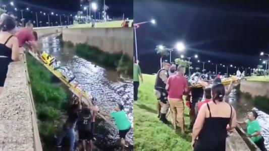 Homem cai em córrego durante tentativa de selfie no Triângulo Mineiro e mobiliza resgate