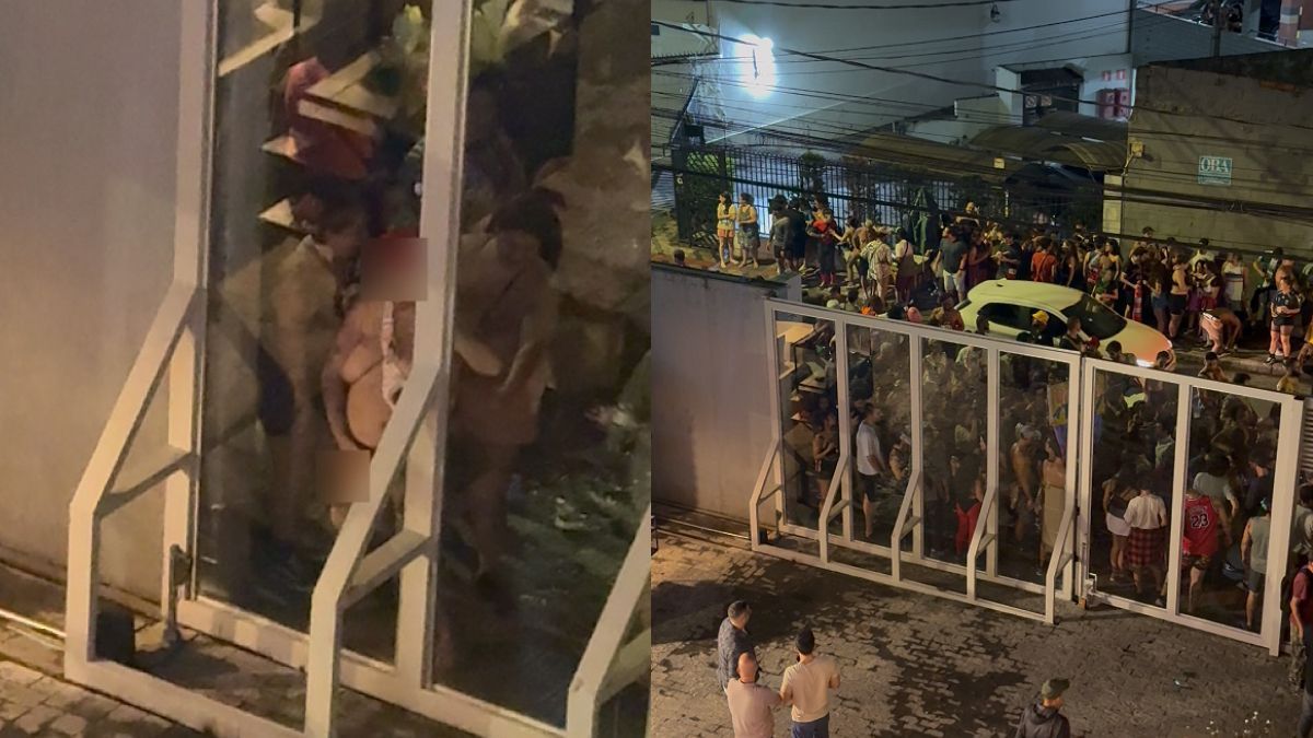 Vídeo: foliões mostram pênis de borracha e fazem gestos obscenos para fiéis de igreja em BH