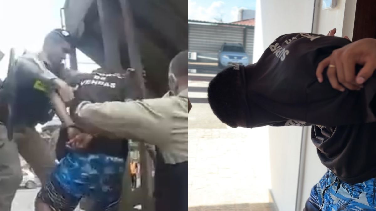 Caso Vanessa: veja imagens do momento da prisão do suspeito do crime