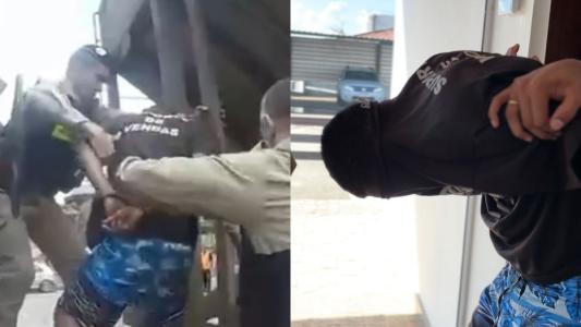 Caso Vanessa: veja imagens do momento da prisão do suspeito do crime