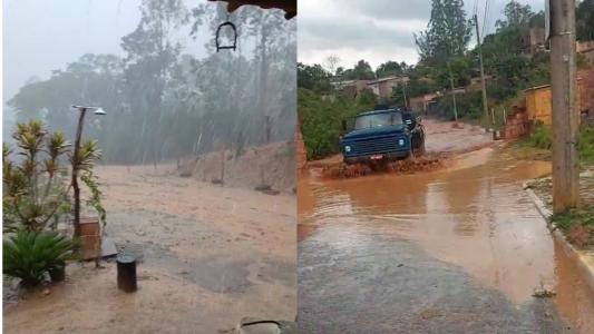 Veja imagens da chuva forte que atinge a Grande BH na tarde desta quinta-feira (30)