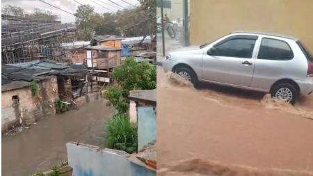 Chuva causa inundações e assusta população na Grande BH nesta quinta-feira (30)