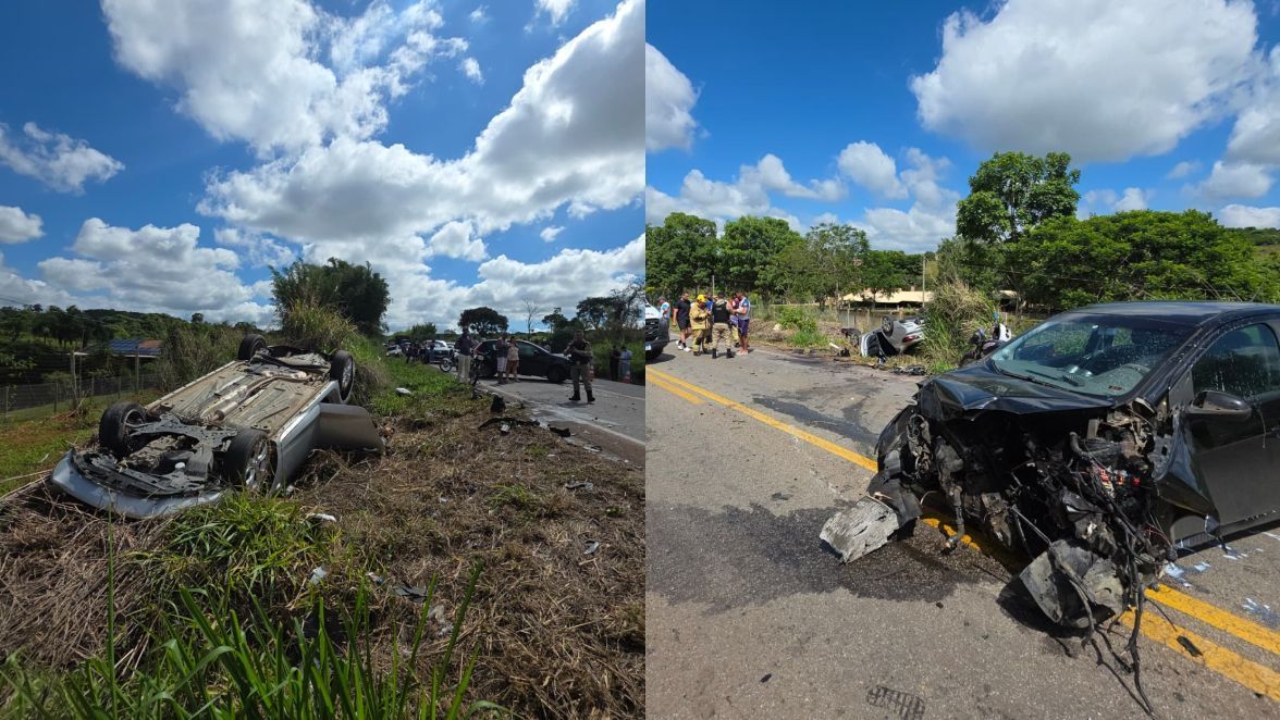 Motorista grávida e duas pessoas ficam feridas em acidente na MG-431 em Pará de Minas