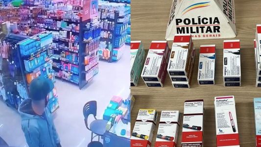 Polícia prende trio acusado de roubar R$ 40 mil em canetas emagrecedoras na Grande BH