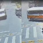 Vídeo: van escolar perde os freios, bate em muro e deixa crianças feridas em BH