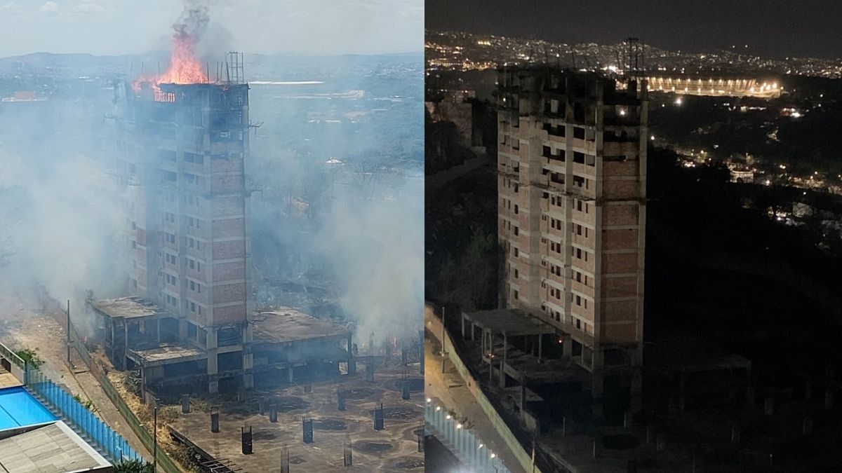 Bombeiros controlam incêndio em prédio abandonado na Pampulha, em BH