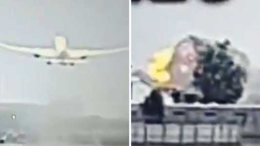 Avião caiu na Índia