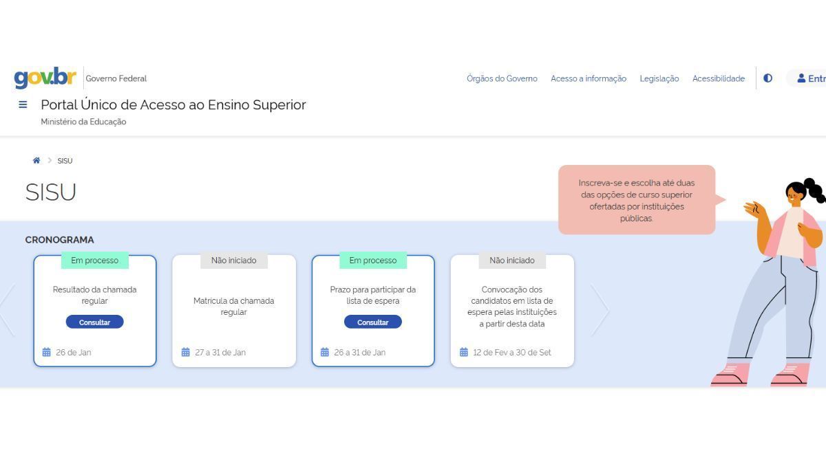 Quando sai a lista de espera do Sisu 2025? Saiba data