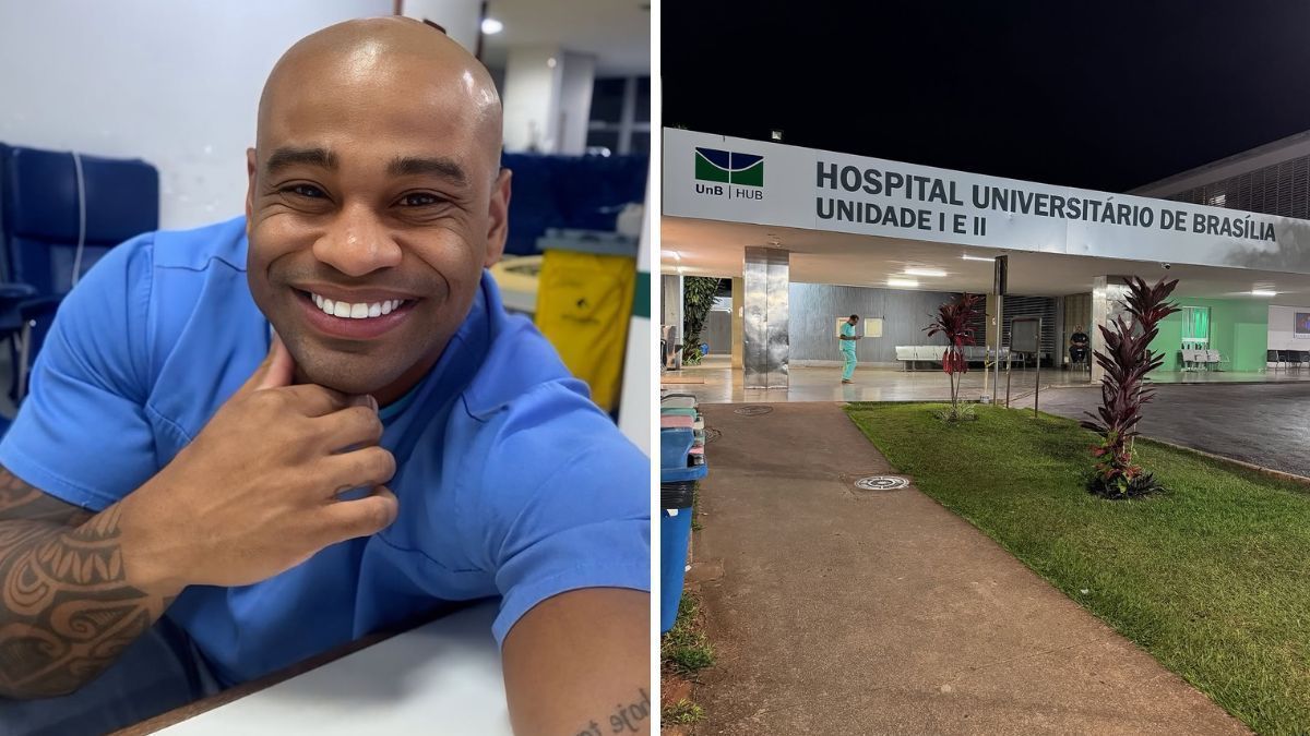 Ex-BBB Cezar Black volta ao trabalho de enfermeiro em Brasília