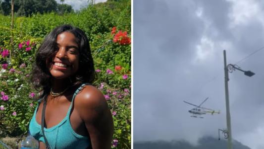 Juliana Marins é procurada por socorristas no Monte Rinjani