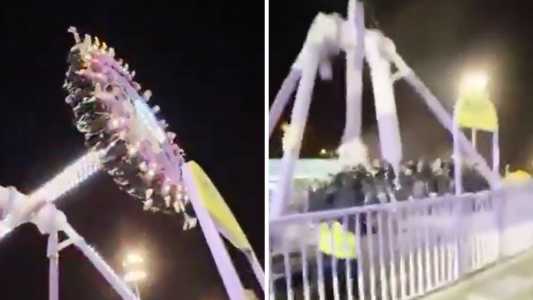 Brinquedo cai em parque de diversões na Arábia Saudita