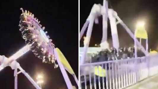Brinquedo cai em parque de diversões na Arábia Saudita