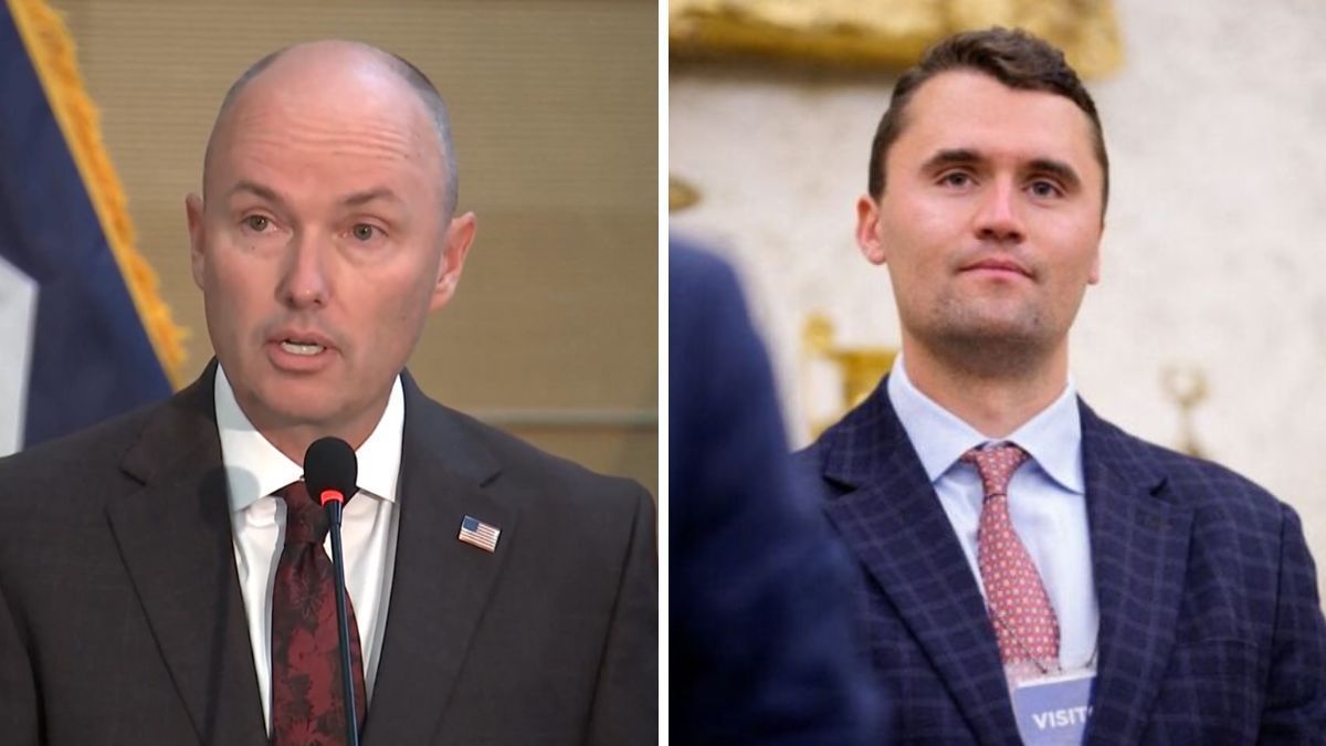 Governador de Utah se emociona e pede para que público siga o que Charlie Kirk 'ensinou'