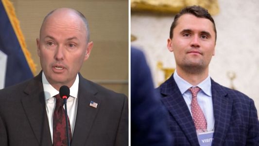 Governador de Utah, Spencer Cox, e Charlie Kirk