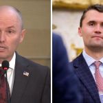 Governador de Utah se emociona e pede para que público siga o que Charlie Kirk 'ensinou'