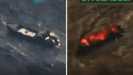 EUA realizam ataque a barco de 'narcoterroristas'