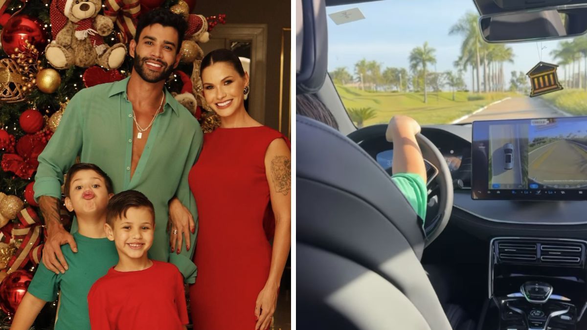PC conclui que vídeo em que filho de Gusttavo Lima e Andressa Suita dirige carro não configura crime