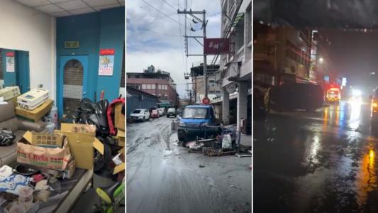 Chuva causa desastre em Taiwan