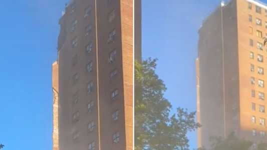 Prédio desabou após explosão de gás em Nova York