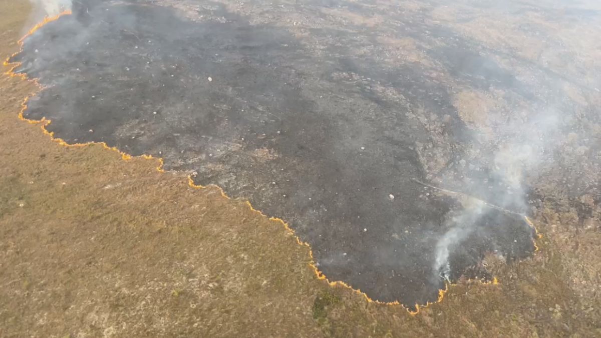 Incêndio na Serra do Caraça tem situação desafiadora após oito dias de combate
