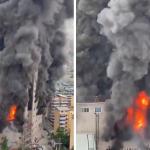 Diversas pessoas ficam presas em shopping na China durante incêndio; veja vídeo
