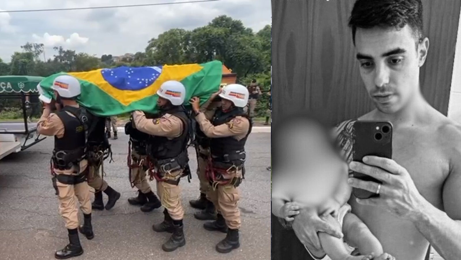 Velório de PM morto em BH é acompanhado por centenas de pessoas; veja galeria de fotos